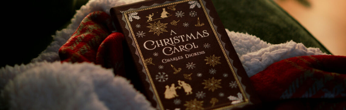 book with A Christmas Carol as title